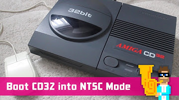 Use NTSC mode with a Commodore Amiga CD32