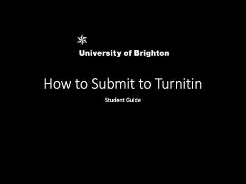 How to Submit to Turnitin