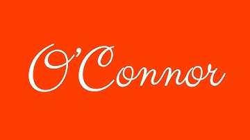 Learn how to Sign the Name O