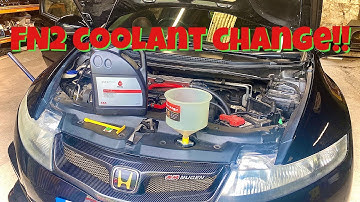 Honda Civic FN2 Type R Coolant Change