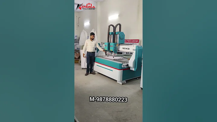 double head CNC Router machine with servo motor #woodworkingmachines #wood #cncrouter