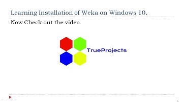 Installing Weka on Windows 10