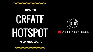 How to Create WiFi Hotspot in Windows 10 in less than 1 Minute screenshot 5
