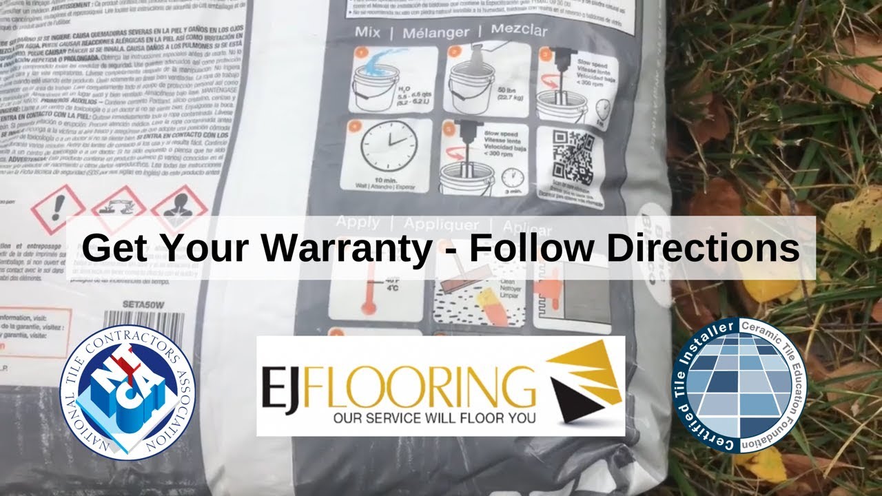 How To Properly Mix Schluter All Set Mortar - Certified Tile Installer