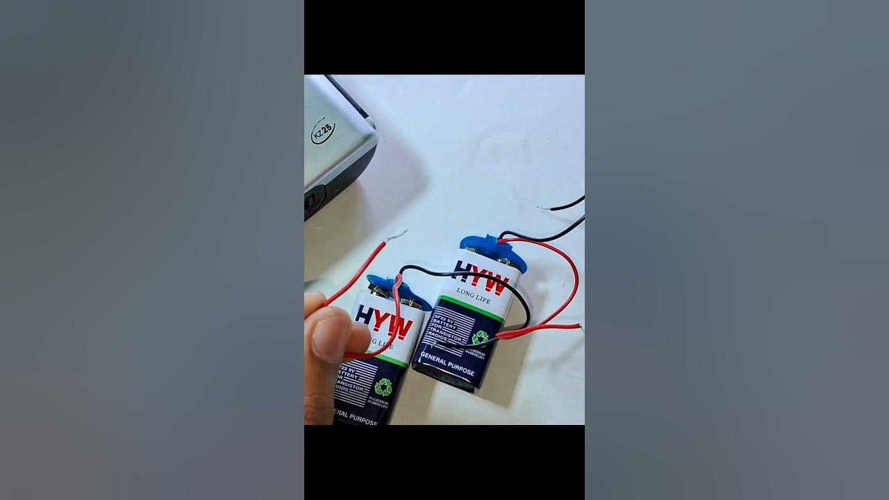 9V Battery Life Hacks Making 18V Battery 🔥🔥shorts viral trending 