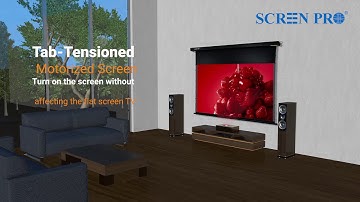 SCREENPRO Anti-light T-prism UST(ultra-short-throw) Laser Projector Projection Screen