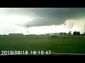 Ominous Wall Cloud Rotation: Stalled Supercell West of Ponca City [6/18/19]