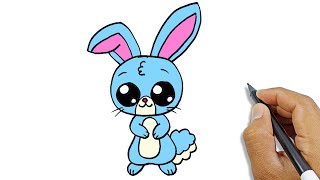 how do you draw a cartoon bunny so easy simple drawings for beginners