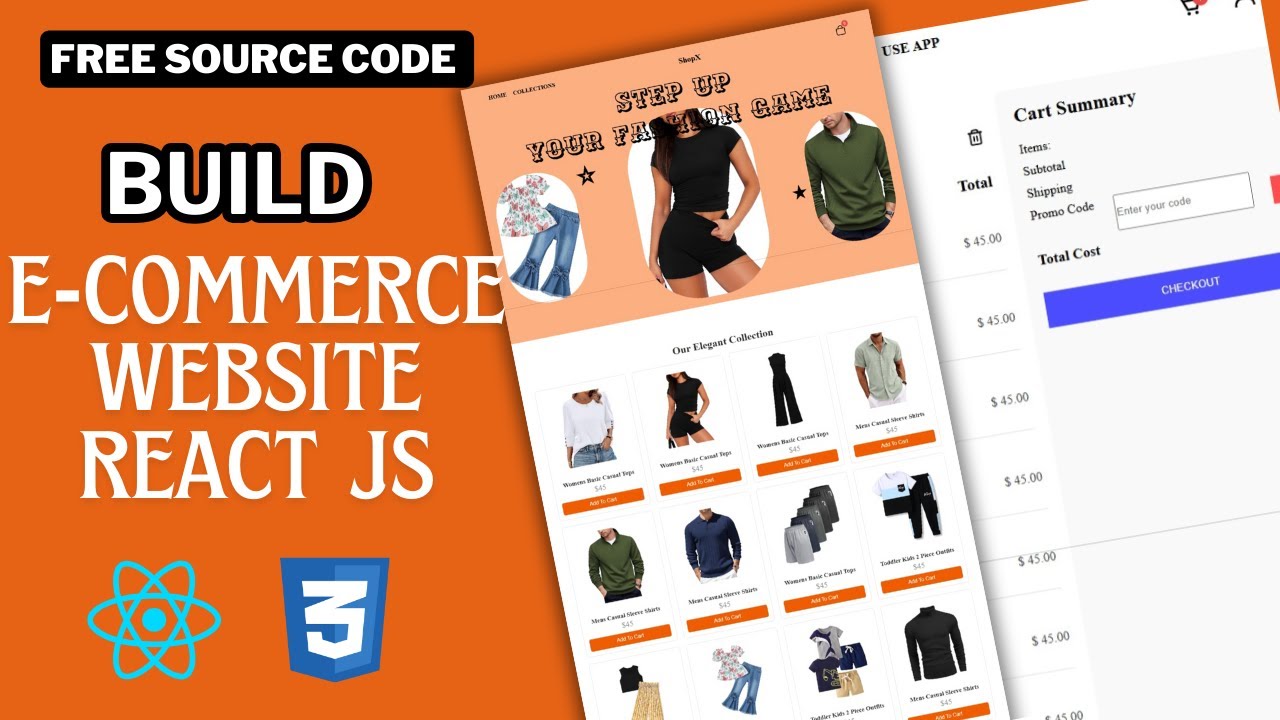 React Ecommerce Website For Beginners | Build an E-commerce Website With React JS