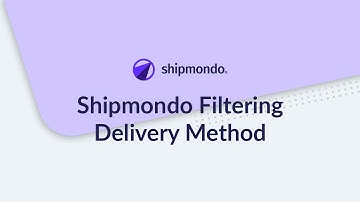 Shipmondo Filtering Delivery Method