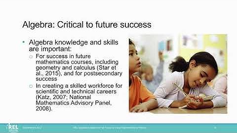 Algebra for All: Focus on Visual Representations Mathematics Visual Representations (REL Appalachia)