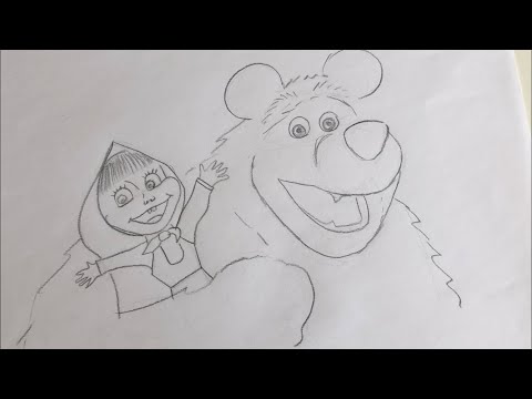 Video: Kako Crtati Mašu I Medvjeda