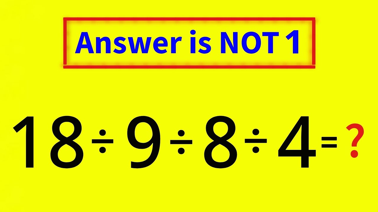 100 Unanswerable Questions Math Only 1% Can Solve This Simple Math Problem? - YouTube