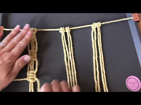 Macrame Square Knot Variation Tutorial - How to Macrame Square Knot three different ways