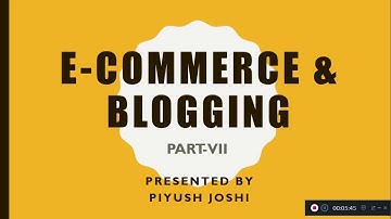 ||Revision|| Chapter-13 || E-Commerce & Blogging || Part -2 ||