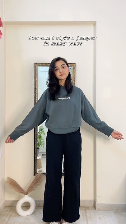 You can’t style a SWEATSHIRT in many ways ❌ | #styling #sweatshirt #fashion #outfitideas #winter