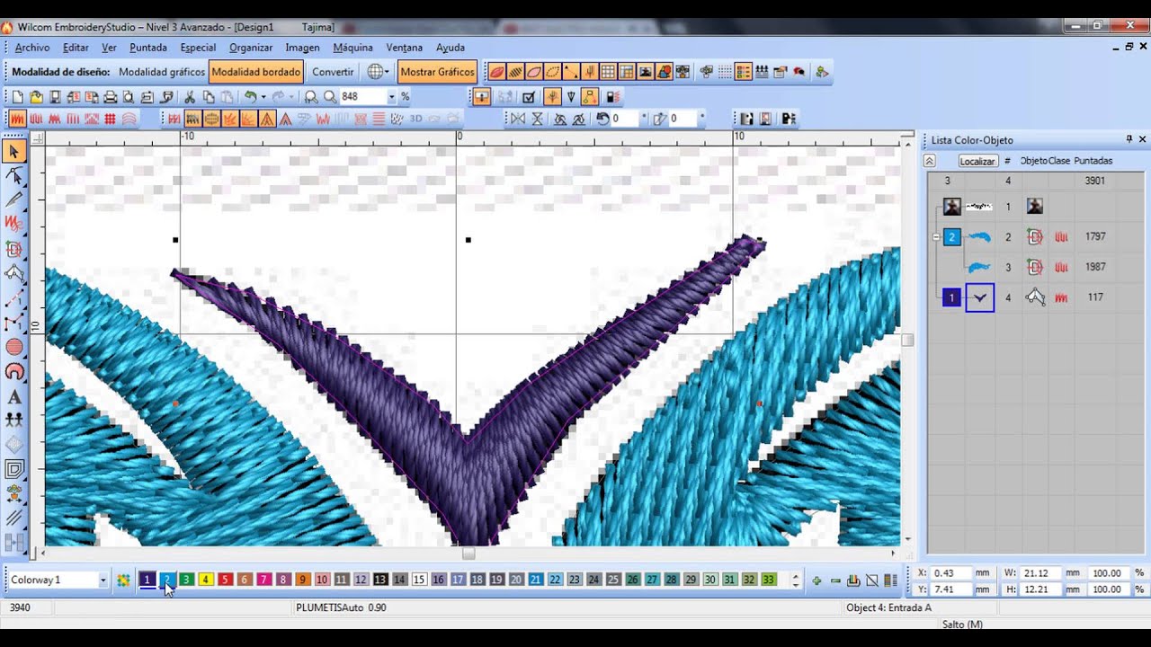 embroidery studio programador diseño de bordados