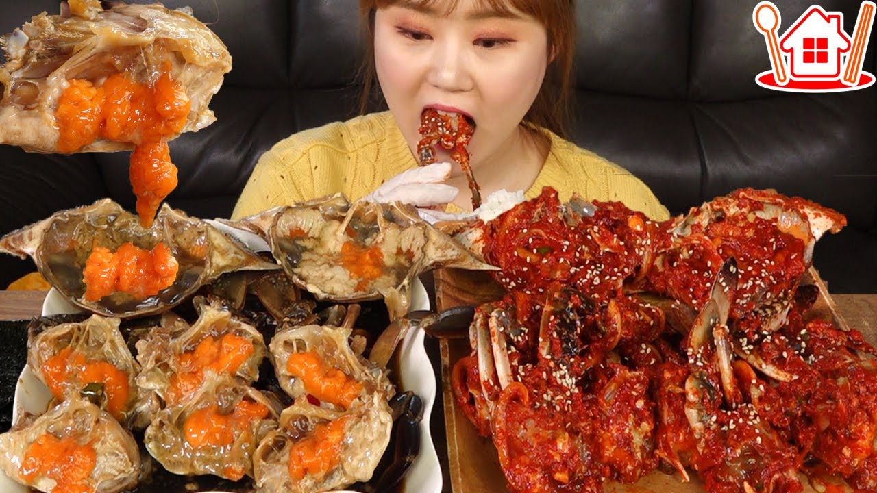 ⁣5월은 게장의달 🦀 초간단 레시피로 간장게장 , 양념게장 만들어서 먹방! 끓이지않는 간장게장 (Ft. 고봉밥) Mukbang