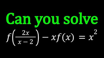 A Homemade Functional Equation