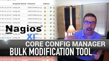 7. Nagios XI - Core Config Manager - Bulk Modification Tool