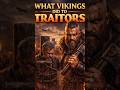 WHAT VIKINGS DID TO THEIR TRAITORS?#history #vikings #facts #romanempire