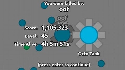 Diep.io | My First Million Score! - 1.10M Octo Tank