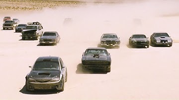 FAST and FURIOUS 4 - Kidnapping Braga (Charger & STi vs Grand Torino & ARMY) #1080HD