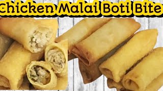 Crispy Malai Boti Roll Recipe || Crispy Roll Bites || Ramadan Special @YummyTraditional100