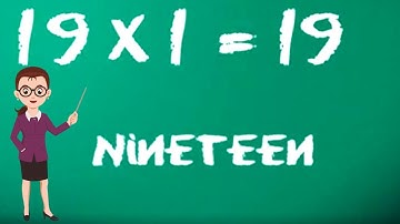 Learn Multiplication - Table of Nineteen 19 x 1 = 19 - 19 Times Tables | Kidstart tv