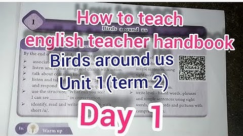 how to teach|birds around us english|ennum ezhuthum|unit1| day 1|teacher handbook@  கல்வி நம் கையில்