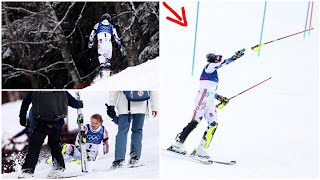 Norwegian skier Atle Lie throws skis walks in woods after disqualification Winter Olympic 2026