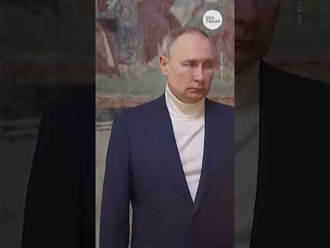 Vladimir Putin attends Orthodox Christmas service by himself | USA TODAY #Shorts