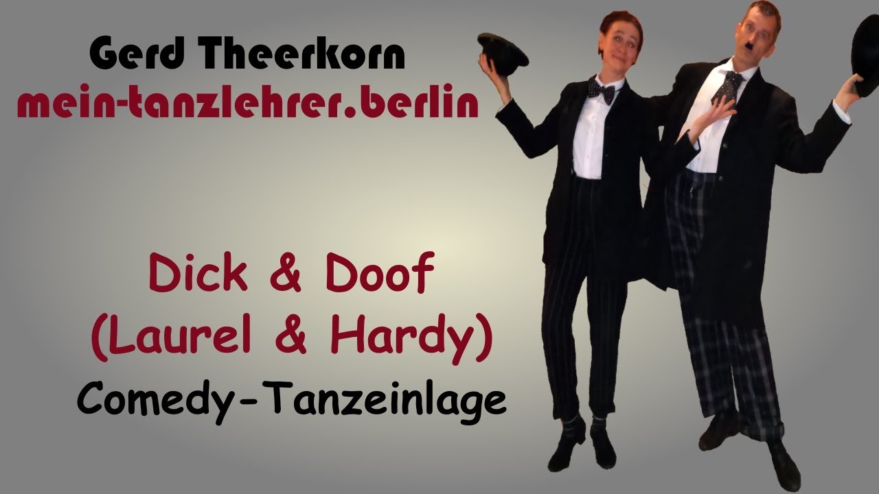 Comedy-Tanz-Einlage Dick & Doof (Laurel & Hardy) auf einem Ball