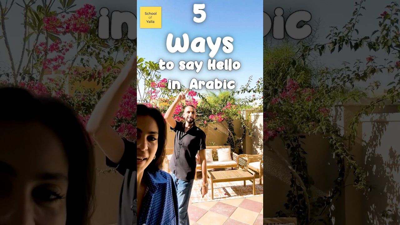 👋🏼 5 ways to say and respond to “hello” in Arabic!  🤩
