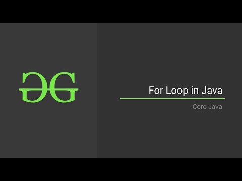 5 For Loop In Java Core Java Geeksforgeeks Youtube