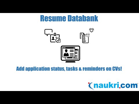 How to add application statuses (like shortlisted or rejected) on a CV in Naukri database?