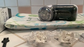 iRUNTEK Battery Free Fabric Shaver Lint Remover Review, You might want to get a portable battery so