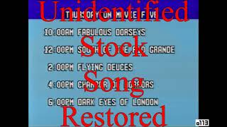 Restored ! Unknown Stock Song