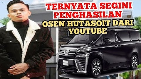 TERBARU || SEGINI GAJI OSEN HUTASOIT DARI YOUTUBE