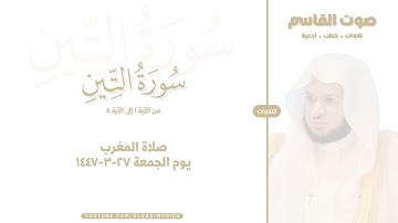 التلاوات | سورة التين ١-٨ ، صلاة المغرب ٢٧-٣-١٤٤٧
