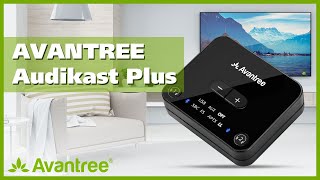 Watch TV using Wireless Headphones: [Bluetooth 5.0 Adapter for TV - Avantree Audikast Plus]