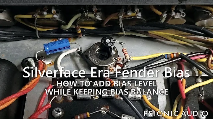 Silverface Era Fender Bias | How to Add Bias Level While Keeping Bias Balance