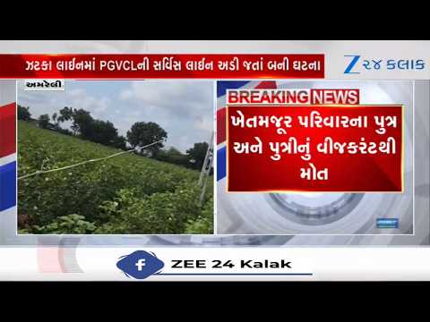 Amreli Tragedy News: ઝટકા લાઈનમાં PGVCLની લાઈન અડી જતાં વીજકરંટથી ભાઈ-બહેનનાં મોત, પોલીસની તપાસ શરૂ