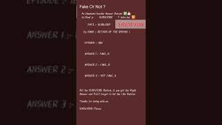 Fake Or Not Episode 186 | Fake or not ep 186 | Fake or not today answer ep 186 | #TechProduction screenshot 4