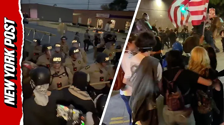 Protesters Clash With Police in Chicago and Los Angeles Amid ICE and “No Kings” Demonstrations