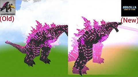 Compare Effect Monsterverse (Old Addon) vs Godzilla Legacy Of Titans (New Addon) | Minecraft PE/BE
