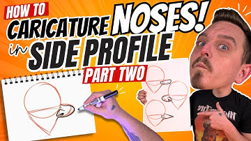 How To Caricature Noses in Side Profile ( Part 2 )