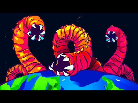 Видео: Что, если бы под землей жили огромные черви