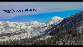 Amtrak's California Zephyr Through the Sierras After a Snow Storm