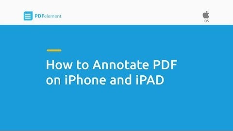 How to Annotate PDF on iPhone and iPad
